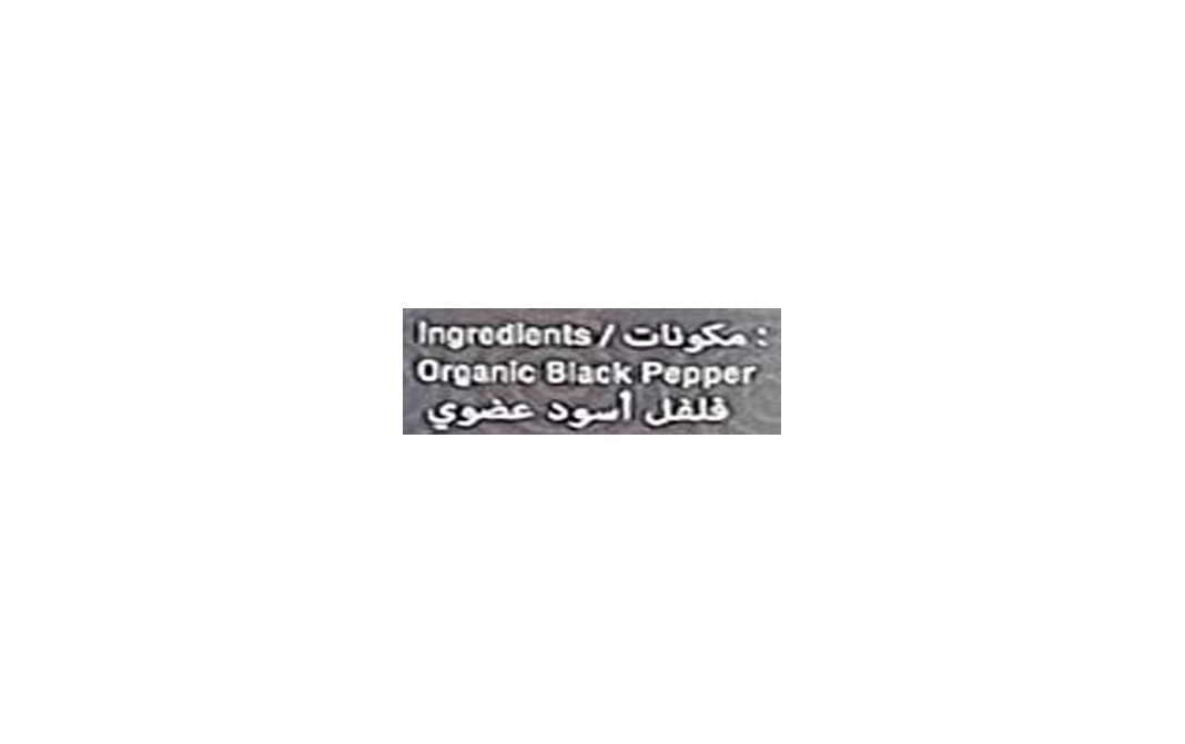 Orgabite Organic Black Pepper    Plastic Jar  100 grams